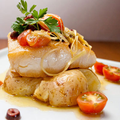 close-up of fillet stack